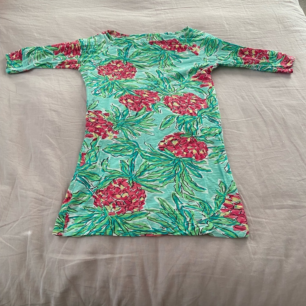 EUC Lilly Pulitzer pineapple print dress size XS